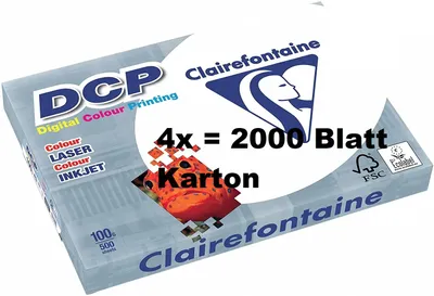 Produktbild von Clairefontaine DCP 1822C digital color printing 100g/m² DIN-A3 - 2000 Blatt weiß