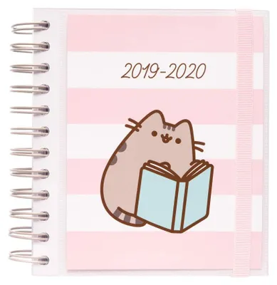 Produktbild von Pusheen Schülerkalender 2019-2020, Organizer, Kalender, Agenda, ein Tag pro Seite, Doppeldrahtspiralbindung, Halbjahres-Tagesplaner für Schüler, läuft von September 2019 bis Juni 2020-10 Monate