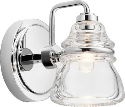 Zdjęcie produktu dla Kinkiet łazienkowy Talland polerowany chrom 1xG9x3W szkło wym:16,3x12,7x17,5cm IP44 Kichler