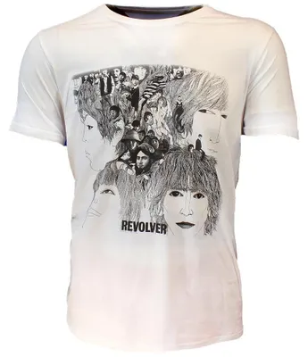 Zdjęcie produktu dla Koszulka z motywem okładki albumu „Revolver” zespołu The Beatles – oficjalny gadżet – rozmiar XL