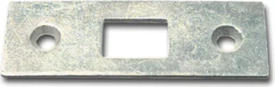 Produktbild von Schließblech für Einlegstangen gerade, 53 x 18 mm, Stahl verzinkt