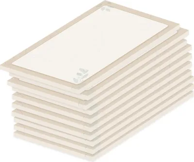 Produktbild von PRICARO Notizblock "Blätter", magnetisch, A7, 10 Stück