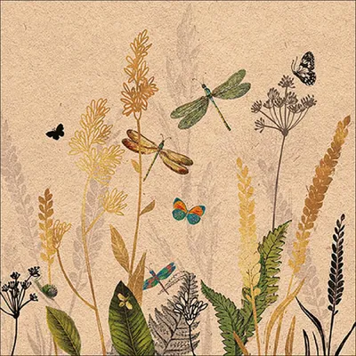 Image de Serviettes Papier Fleurs Ornementales Design Floral élégant, Respectueux De L'environnement - Ambiente