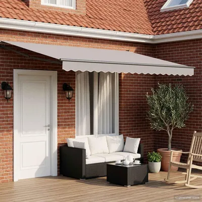 Produktbild von vidaXL Elektrisches Markisenrahmen Anthrazit 4 x 3 m Aluminium