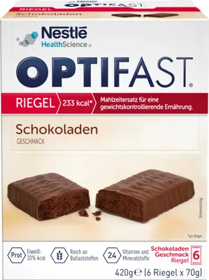 Produktbild von OPTIFAST Riegel Schokoladen Geschmack, 6 St. Riegel