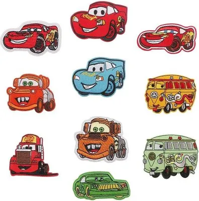 Image de Lot de 10 écussons « Autorenn » à coudre, pour vêtements et jeans