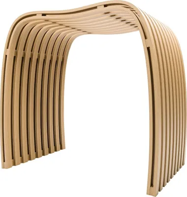 Produktbild von Badhocker aus Natur Bambus 46 cm hoch rutschfest stabil ergonomisch komfortabel, 9680000000099