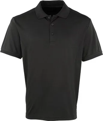 Produktbild von Premier Workwear PR615 | Herren Coolchecker Piqué Polo / ® Standard 100 - Farbe: Black - Größe: S