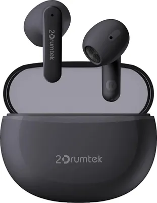 Produktbild von Kopfhörer 2D Trommeltek B20 True Wireless Bluetooth 5.2 mit Mikrofon IPX4 grau für PC bis zu 25h Akku