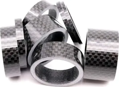 Produktbild von Vorbau Spacer Set für Fahrräder - 8-teiliges Carbon Abstandsscheiben 2-20 mm