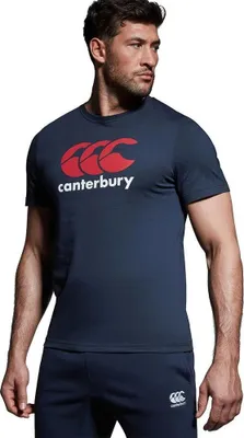 Image de T-shirt à manches courtes, logo Canterbury CCC, couleur bleu, taille XS, pour homme