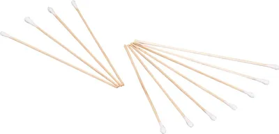 Produktbild von AMPri Wattestäbchen mit Holzstab kleiner Kopf 150 mm 100 Stück