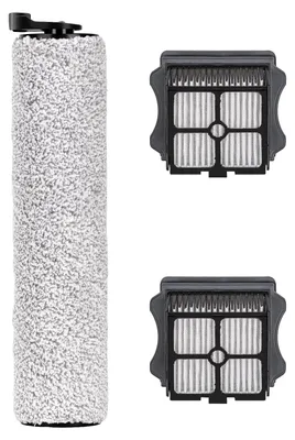 Productafbeelding van Vervangingsborstelrol en HEPA-filters - Set voor nat- en droogzuigers - 1 borstelrol en 2 HEPA-filters