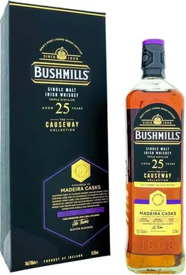 Produktbild von Bushmills 25 Years The Causeway Collection Madeira Cask + Box 700ml 50,3% Vol.