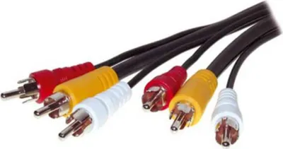 Produktbild von ShiverPeaks S/CONN maximum connectivity Video Cinch Kabel-3 Cinchstecker auf 3 Cinchstecker, 1xVideo, 2xAudio, 10,0m (90024-10.0)