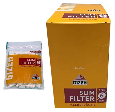 Produktbild von Gizeh Slim 6 mm 20 Beutel a 120 Filter, Mittel, 19925