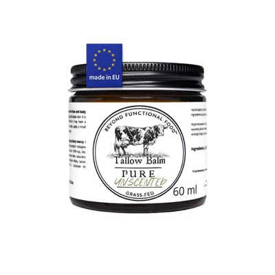 Zdjęcie produktu dla Balsam z łoju wołowego bez dodatków 100% PURE Tallow Balm grass fed - 60 ml