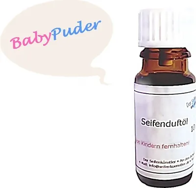 Produktbild von Duftöl Babypuder 10ml  für Kosmetika, Gießseife und handgesiedete Seife