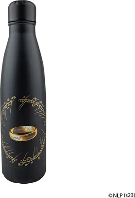 Produktbild von Cinereplicas Der Herr der Ringe – One Ring 500 ml Edelstahl-Wasserflasche – offiziell lizenziert