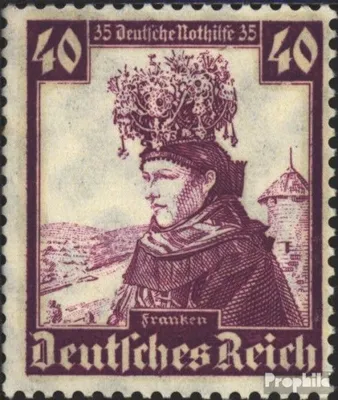 Produktbild von Briefmarken Deutsches Reich 1935 Mi 597 postfrisch Nothilfe:Volkstrachten