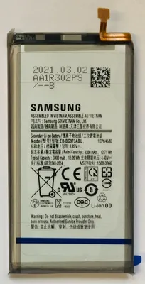 Produktbild von Samsung Original Akku EB-BG973ABU für Galaxy S10 G973F Li-Ion 12 71Wh