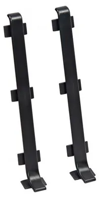 Zdjęcie produktu dla Łącznik do listwy przypodłogowej 100mm 1kpl=2szt Cezar Szary Ciemny RAL7021 Mat