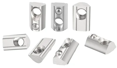 Productafbeelding van 90 stuks M6 moerblokken met centrering voor T-profiel