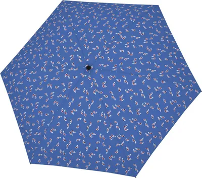 Produktbild von doppler Taschenregenschirm Regenschirm Fiber Havanna Koi blau