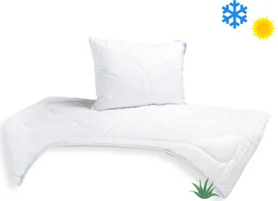 Immagine prodotto di SET: Coperta Aloe Vera 140x200 cm per tutte le stagioni 850 g + Cuscino UNICO® Aloe Vera 70x90 cm 900 g