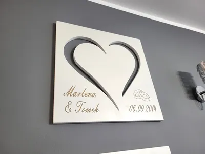 Image de Pendentif cœur avec gravure des alliances