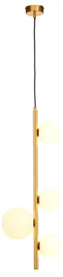 Productafbeelding van Hanglamp TAIDA, goud-wit, 4xG9x8W, metaal, afmetingen: 130x25,5x14cm, IP20, Jupiter