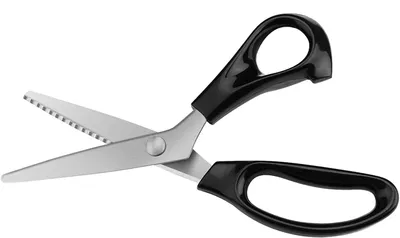 Zigzag-Stoffschere 23,5 cm, Edelstahl, schwarz, professionell