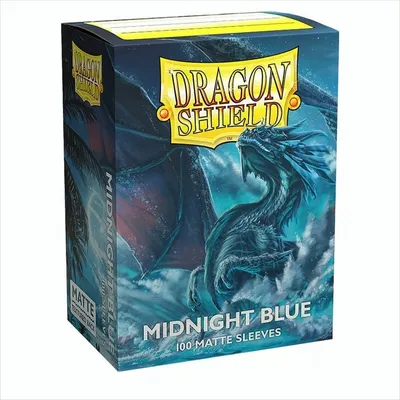 Produktbild von Dragon Shield Matte Sleeves – Mitternachtsblau (100 Stück)