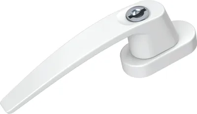 Produktbild von BASI - Fenstergriff - FG 504 - abschließbar - Gleichschließend - Alu Weiß - 7554-0002