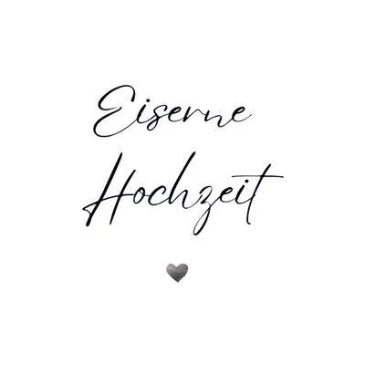 Produktbild von Gästebuch "Eiserne Hochzeit"- Premium Gästebuch Blanko