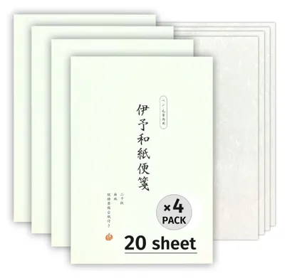 Iyo Washi Briefpapier 80 Blatt (4x20) 24,6x17,5 cm