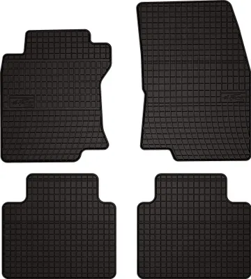 Produktbild von Gummifußmatten passend für Nissan X-Trail III T32 (SUV, Bj. 2013-2021) –  schwarz, passgenau, mit Befestigungen set 4 Stk. - Gummi-Automatten