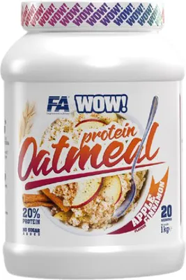 Immagine prodotto di FA Nutrition | WOW ! Farina d'avena proteica | 20% di proteine - Senza zuccheri aggiunti Mele con cannella