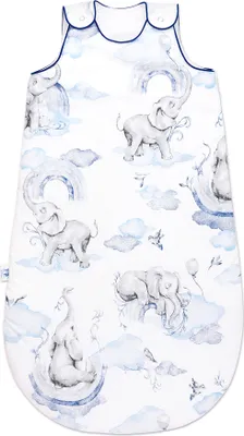 Produktbild von Detský spací vak Pepi - 100% bavlna 45 x 75 cm - celoročný spací vak Letný spací vak pre deti - Eledreams Blue