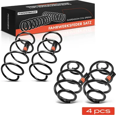 Produktbild von Frankberg 4x Fahrwerksfeder Vorne Hinten für Nissan Micra III 3 K12 2003-2010