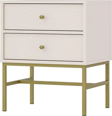Produktbild von Nachttisch IROS 3 - beige / gold