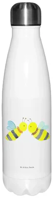 Produktbild von Mr. & Mrs. Panda thermobehälter Biene Liebe - Weiß - Geschenk, Thermos, thermosflaschen, Trinkflasche, isolierflaschen, edelstahl wasserflasche, trinkflaschen