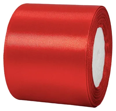 Satinband rot 75 mm x 22 m für Geschenke, Basteln, Weihnachten