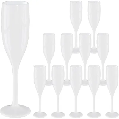 Produktbild von 12 Stück WELLGRO 150ml Sektgläser aus Kunststoff