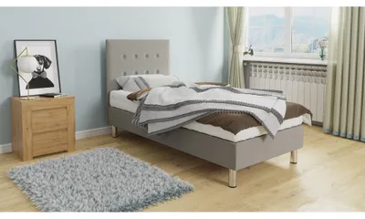Obrázek produktu pro Čalouněná jednolůžková postel 80x200 NECHLIN 3 - světlá šedá