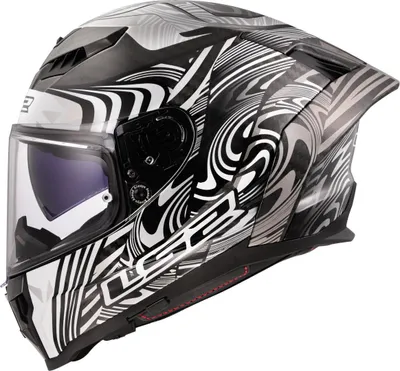 Image de Casque LS2 FF807 Dragon Enthum Carbon, carbone/weiß, XS (53/54)