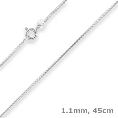 1-1mm-Schlangenkette-aus-333-Weißgold-45cm