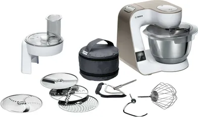 Obrázek produktu pro Bosch MUM5XW10, 3,9 l, Bílá, Dotyk, 1,1 m, 3,9 l, 4 disky