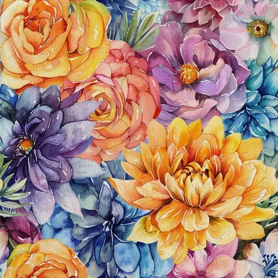 Produktbild von OUTDOOR DEKOSTOFFE OXFORD - Motiv Blumen I DX5223