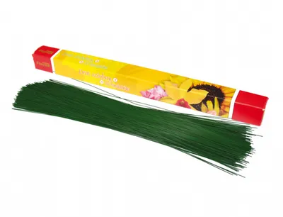 Zdjęcie produktu dla Nohel Garden Drut do wiązania kwiatów cięty lakierowany zielony 0,8mm 40cm